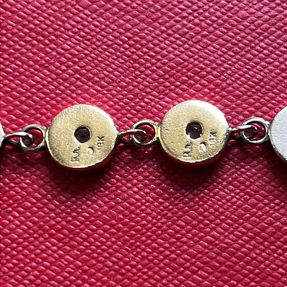 Robin Rotenier 18k gold, sapphire and siver 
Medallion Bracelet - Picture 5 of 5